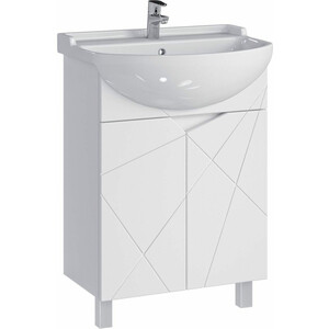 Тумба под раковину Sanstar Каскад 60х30 белая (338.1-1.4.1.)