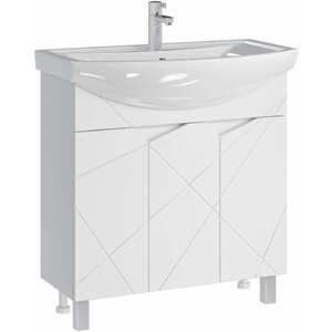 Тумба под раковину Sanstar Каскад 80х30 белая (268.1-1.4.1.)