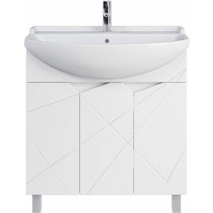 Тумба под раковину Sanstar Каскад 80х30 белая (350.1-1.4.1.)