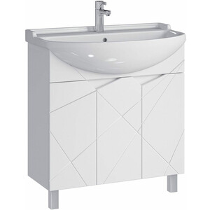 Тумба под раковину Sanstar Каскад 80х30 белая (350.1-1.4.1.)