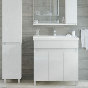 Тумба под раковину Sanstar Квадро 80х45 белая (126.1-1.4.1.)