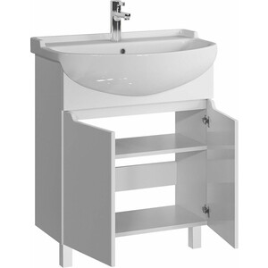 Тумба под раковину Sanstar Лайн 70х30 белая (347.1-1.5.1.)
