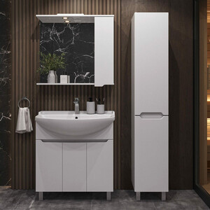 Тумба под раковину Sanstar Лайн 80х30 белая (348.1-1.5.1.)