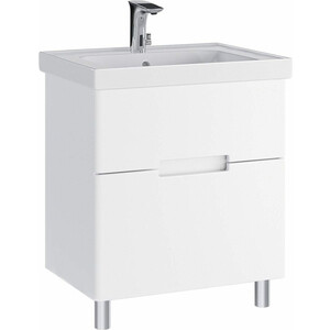 Тумба с раковиной Sanstar Ориана 60 напольная, белая, Универсал Енисей