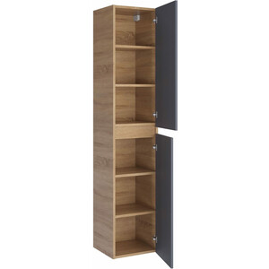 Пенал Sanstar Инфинити 35х160 дуб сонома светлый/графит софт (398.1-3.4.1.)