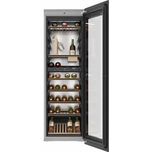 Встараиваемый винный шкаф Miele KWT 6722 iGS Obsidian Black