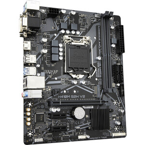 Материнская плата Gigabyte H410M S2H V2 (Socket 1200, mATX, Intel H470, GbLAN+VGA+DVI+HDMI) (H410M S2H V2)