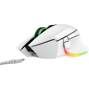 Мышь беспроводная Razer Basilisk V3 Pro white (bluetooth/ радиоканал /USB, оптическая, 30000dpi) (RZ01-04620200-R3G1)