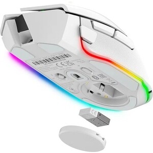 Мышь беспроводная Razer Basilisk V3 Pro white (bluetooth/ радиоканал /USB, оптическая, 30000dpi) (RZ01-04620200-R3G1)