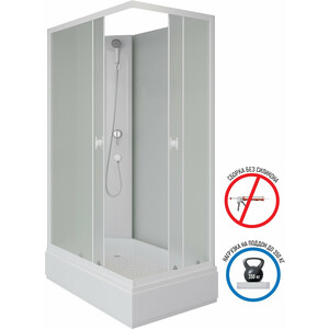 Душевая кабина Niagara Promo P100/80/26Q/MT/BK 100х80х200