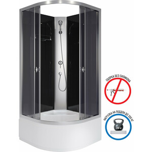 Душевая кабина Niagara Eco E100/40/TN/BK 100х100х195