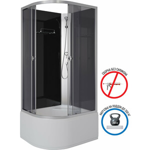 Душевая кабина Niagara Eco E100/80/40R/TN/BK 100х80х195 правая