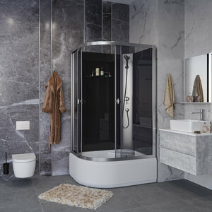 Душевая кабина Niagara Eco E110/80/40R/TN/BK 110х80х195 правая