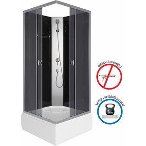 Душевая кабина Niagara Eco E90/26Q/TN/BK 90х90х200