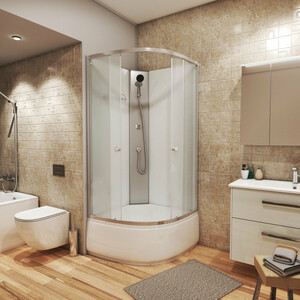 Душевая кабина Niagara Eco E90/40/MT/BK 90х90х195