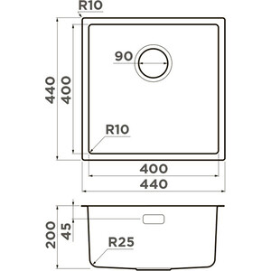 Кухонная мойка Omoikiri Tadzava 44-U/I-LG Ultra светлое золото (4993264)