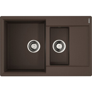 Кухонная мойка Omoikiri Daisen 78-2T-DC темный шоколад (4993534)