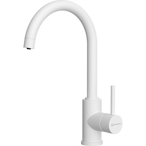 Смеситель для кухни Omoikiri Shinagawa 2 Plus-WH с подключением фильтра, белый (4994404)