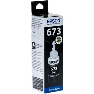 Контейнер с чернилами Epson T6731 C13T673198, 70 мл., 3000 к., черный