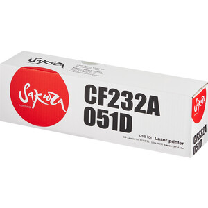 Фотобарабан Sakura CF232A/051D для HP, Canon, черный, 23000 к.