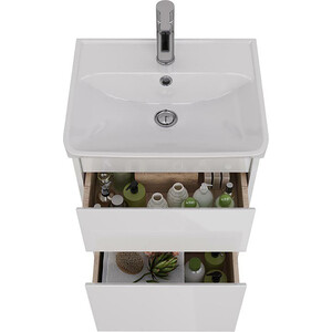 Тумба под раковину Lemark Combi 50х35 белый глянец (LM03C50T)