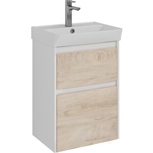 Тумба под раковину Lemark Combi 50х35 дуб кантри/белый глянец (LM03C50T-dub)