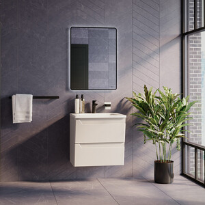 Тумба под раковину Lemark Miano 60х45 белый глянец (LM06M60T)