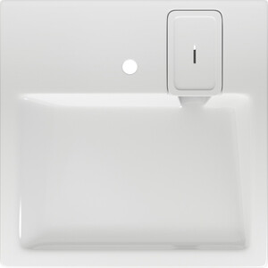 Раковина над стиральной машиной GreenStone Sirius 60х60 с кронштейнами, белая