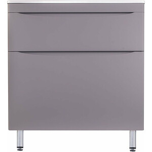 Тумба под раковину Style line Бергамо мини 90х35 напольная, антискрейтч серый (СС-00002362)