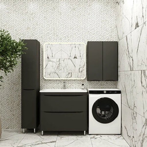 Шкафчик Style line Бергамо мини 60х80 антискрейтч черный (СС-00002359)