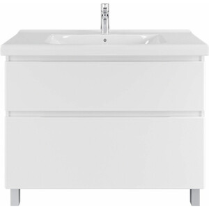 Тумба с раковиной Sanstar Riana 100 напольная, белая, Dreja Гармония