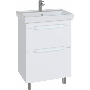 Тумба с раковиной Sanstar Адель 50х40 белая (210.1-1.4.1.КЕНИ)