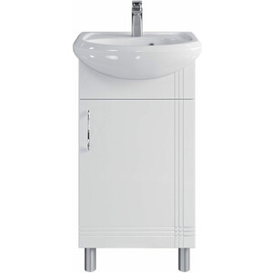 Тумба с раковиной Sanstar Вольга 45х25 белая (357.1-1.4.1.КЭЛЕ)