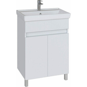 Тумба с раковиной Sanstar Квадро 50х40 белая (203.1-1.4.1.КЕНИ)