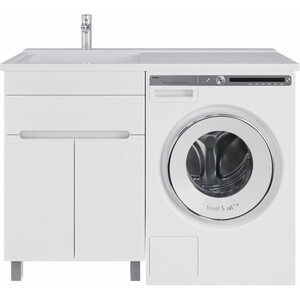 Тумба с раковиной Sanstar Эллада 60 левая, белая, Andrea Космос