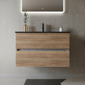 Тумба с раковиной Sancos Urban 80 дуб галифакс натуральный (UR80EG, CN7005MB)