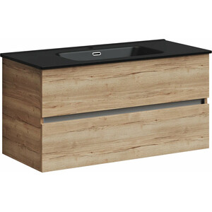 Тумба с раковиной Sancos Urban 100 дуб галифакс натуральный (UR100EG, CN7003MB)