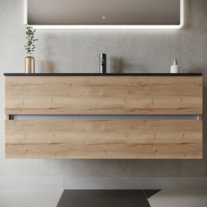 Тумба с раковиной Sancos Urban 120 дуб галифакс натуральный (UR120-1EG, CN7006MB)