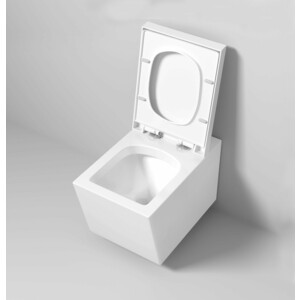 Унитаз подвесной безободковый Grossman Cristal с сиденьем микролифт, белый (GR-4495)