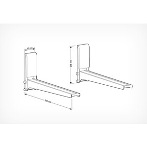Кронштейн для СВЧ Holder MWS-2005 металлик