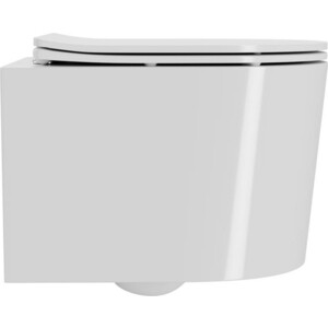 Унитаз подвесной безободковый Point Веста с сиденьем микролифт, белый (PN41701)