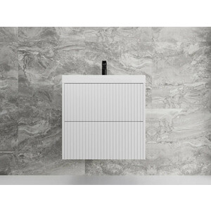 Тумба под раковину Style line Стокгольм 60х45 белый рифленый софт (ЛС-00002307)