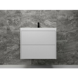 Тумба под раковину Style line Стокгольм 70х45 белый рифленый софт (ЛС-00002313)