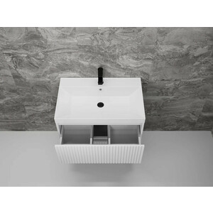 Тумба под раковину Style line Стокгольм 70х45 белый рифленый софт (ЛС-00002313)