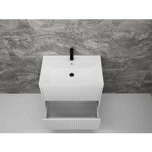 Тумба под раковину Style line Стокгольм 70х45 белый рифленый софт (ЛС-00002313)