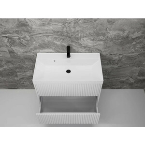 Тумба под раковину Style line Стокгольм 80х45 белый рифленый софт (ЛС-00002315)