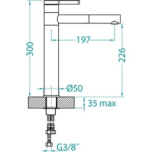 Смеситель для кухни Alveus Zina черный/бронза (1136511)
