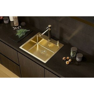 Смеситель для кухни Alveus Zina черный/бронза (1136511)