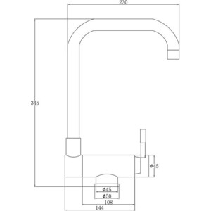 Смеситель для кухни ZorG Steel Hammer нержавеющая сталь (SH 5197 INOX)