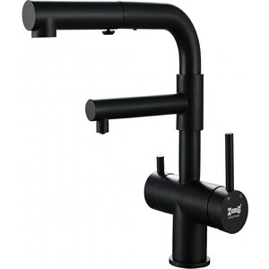 Смеситель для кухни ZorG Inox с подключением фильтра, графит (SZR-3216 GRAFIT)